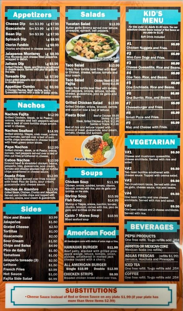 Los Cabos Fajita House Menu image 3